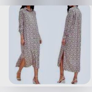 Loft Tuilerie Midi Shirtdress
Floral Print  Long Sleeve Dress Flowy